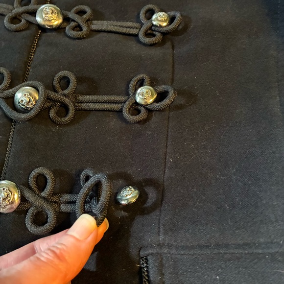 Zara Black Military Moleskin Toggle Jacket Black - Picture 3 of 11